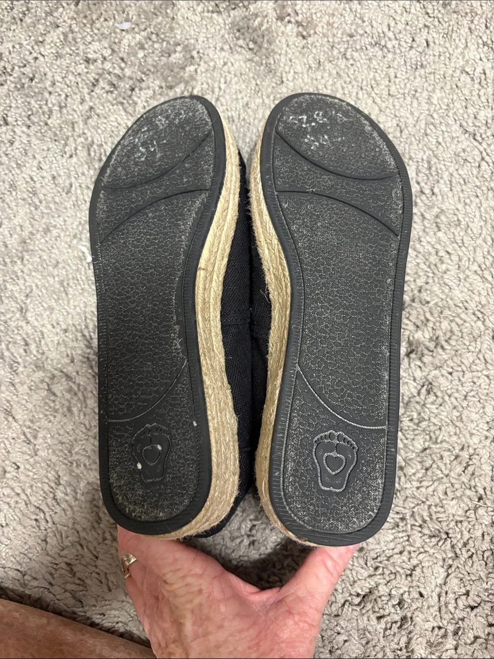 Skechers BOBS Black Slip-On Canvas Loafers for Women